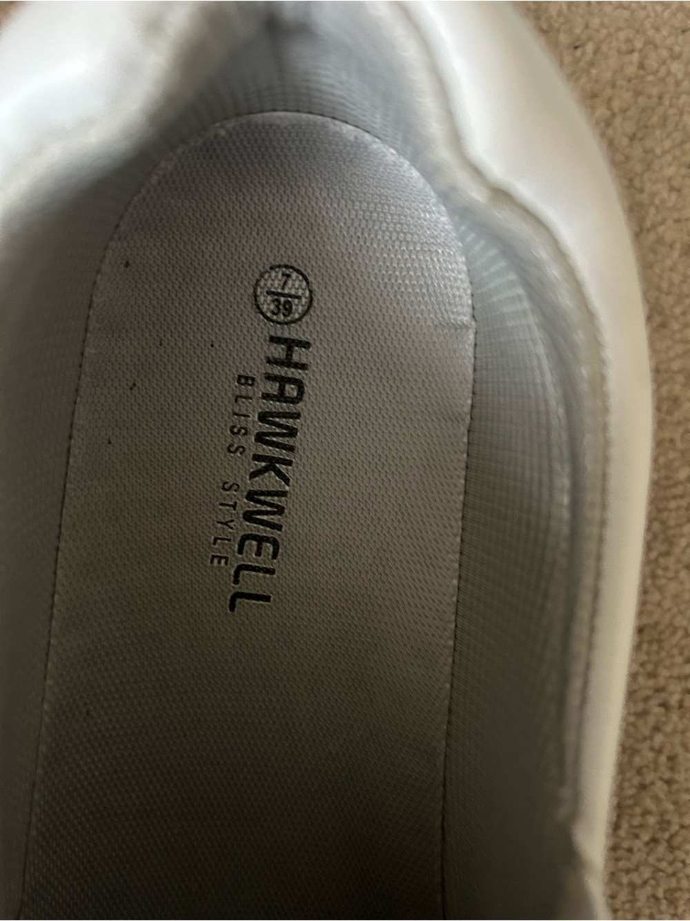 Hawkwell Bliss Style Water Proof Size 7 White Nurse Slip-On Sneakers - Picture 3 of 6